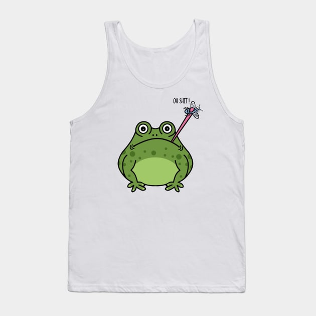 Oh Shit - Frog Eats Fly Tank Top by TTLOVE